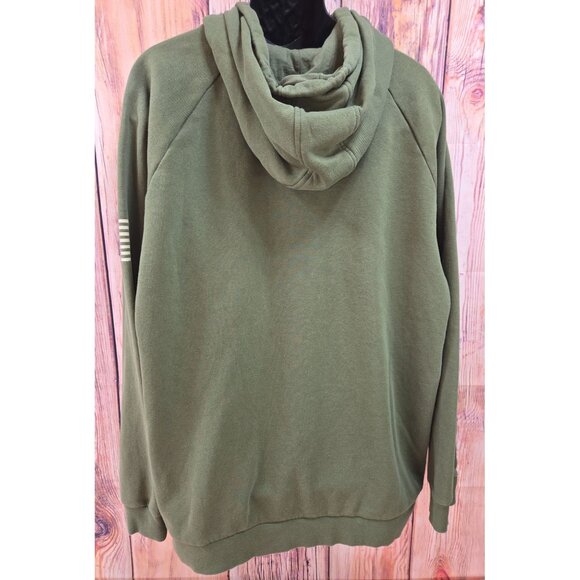 Under Armour Freedom Hoodie 3XL Loose Fit Green Camouflage Logo - Picture 2 of 8